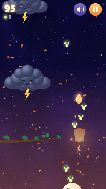 Steering the lantern over the starry meadow while collecting fireflies